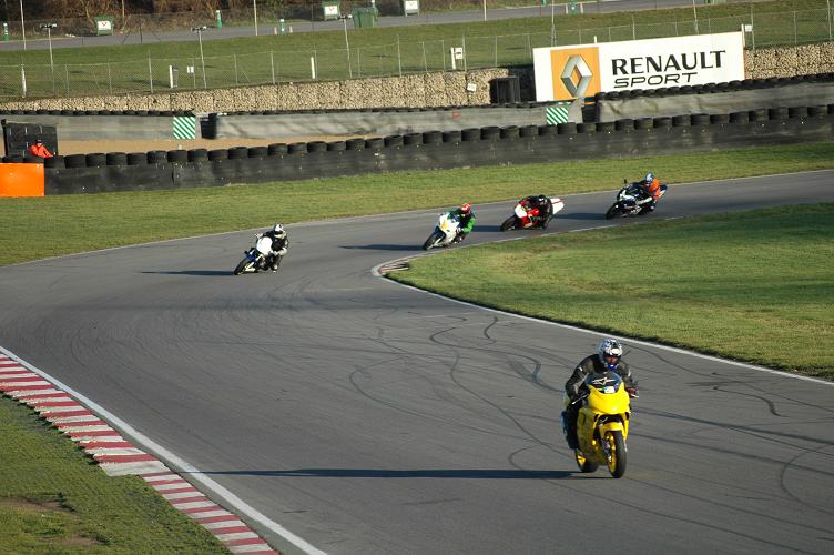 Chuffster at Graham Hill Bend, being hunted by B - 2 behind Chuffster at Graham Hill Bend, being hunted by B - 2 behind