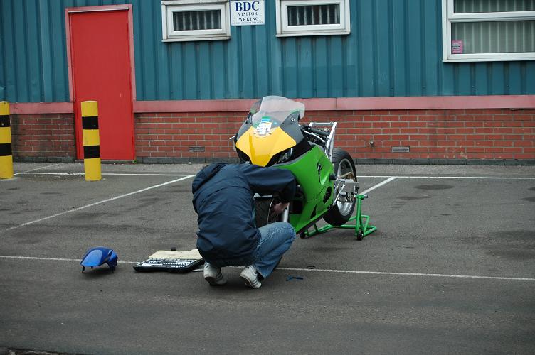 New panels and mudguard - the colour of things to come. New panels and mudguard - the colour of things to come.